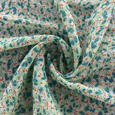 China Downproof Lurex Pleated Polka Dot Fabric Chiffon Crinkle Floral Chiffon Fabric Scarves Blouse for sale