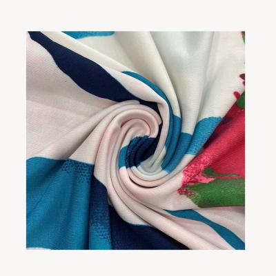 China Wrinkle Resistant Hot Product Spun 95 Polyester 5 Spandex Jersey Fabric for sale