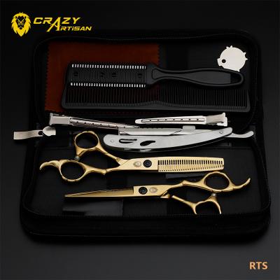 China Crazy thinning scissors craftsman OEM 6.0 best barber scissors 7.0 inch brand tesoura de cabelo for sale