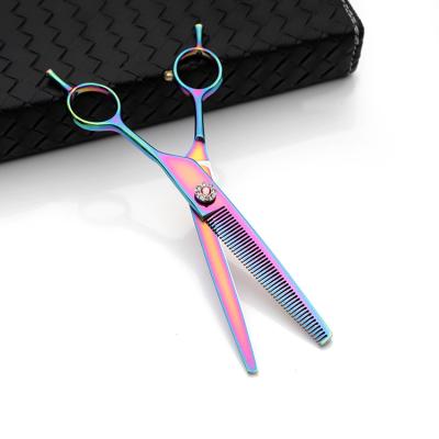 China Wholesale Scissors HY-7 Color-6.5 Double Tail Thinning Scissors Set For Hair for sale