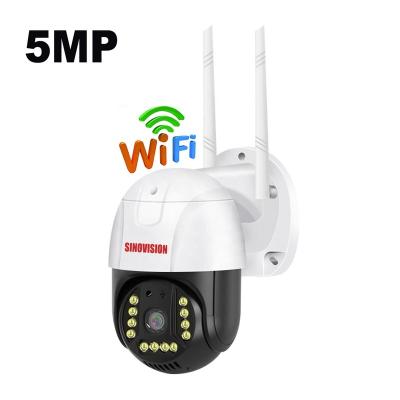 China Human Motion Tracking Cloud Camera V380 App Camera V380 Cheap Outdoor Wireless 5MP Wifi Dome Speed ​​PTZ IP Camera Recorder for sale