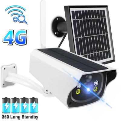 China NIGHT VISION 2MP Low Consumption Battery Powered IP Camera Solar Wireless Bullet Outdoor 4G Security Camera for sale