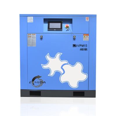 China Lubricated Industrial 15KW Frequency Conversion Screw Air Compressor With High Pressure for sale