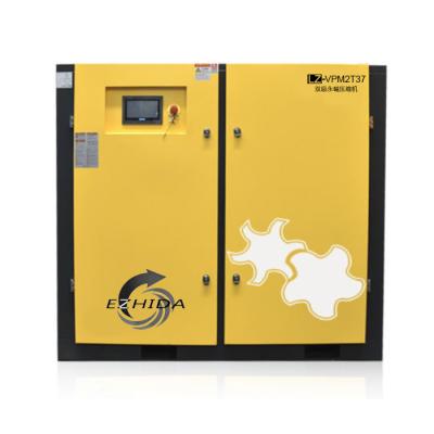 China Huge Double Stage Lubricated Rotary Air Compressor With High Efficiency for sale