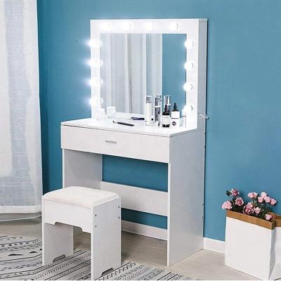 China Chinese factory made storage for dressing table corner with mirror makeup vanity table wholesale for sale