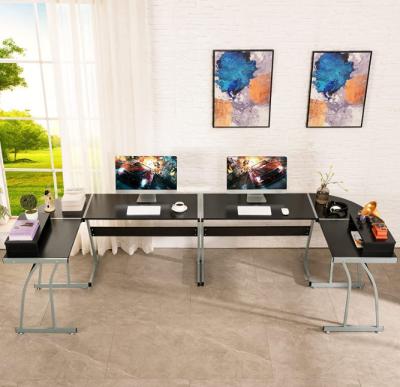 China Home Office Expandable Gaming Desk, Desk Writing Study Workstation with Large Monitor Stand, Space Saving, Easy to Assemble for sale