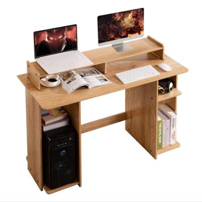 China Other Computer Desk with Storage Shelves PC/Laptop Office Writing Table for Home Office Wooden Workstation with Large Monitor Stand for sale