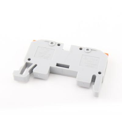 China Power Wholesale DIN guide rail mounting terminal spring clip screwless terminal connector for sale