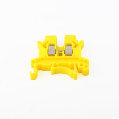 China Audio & Video Industrial electrical terminal fixture UK2.5B yellow universal terminal rail quick connector for sale