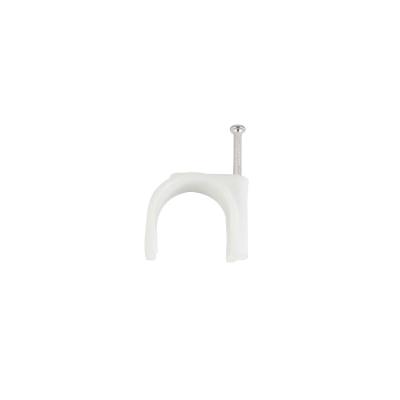 China Audio & Video Manufacturers selling good quality 22mm thick full-size round cable clamps with steel nails for sale