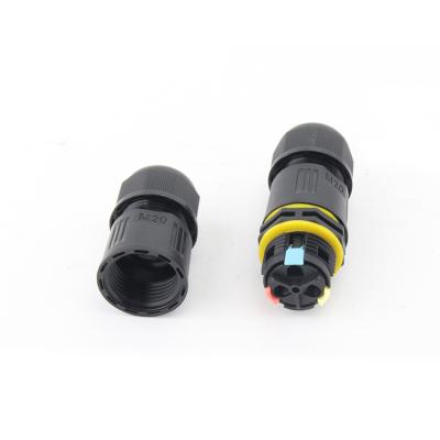 China Audio & Video Newly designed wholesale IP68 protection 2-pin 3-pin and 5-pin outdoor cable M20 waterproof wire connector for sale