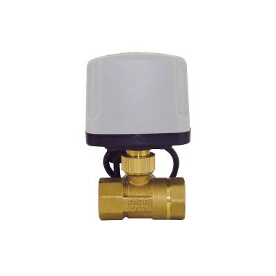 China General 3-Way Waterproof 12/24V DN20 Electric Ball Valve Motorized Controller Brass IP65 For Industrial Use for sale