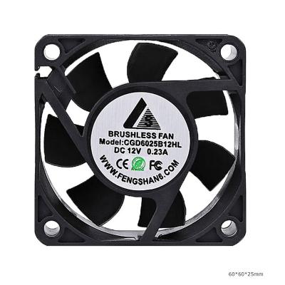 China Professional Industrial Equipment Manufacturer 6025 DC 12V 24V 48V Fans Cooling 48 Volt DC Blower Fan Cpu Fan for sale