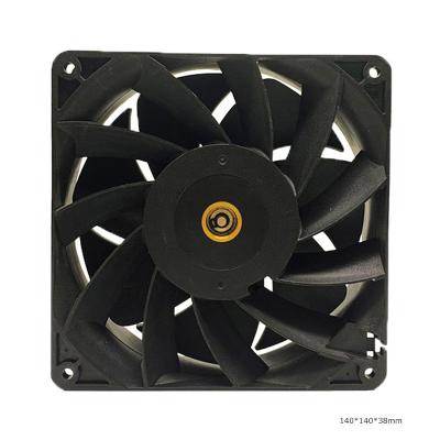 China Ball Bearing 4 Pin Waterproof Cooling Fan Farmhouse Exhaust Fan for Hotels 140*38mm Double for sale