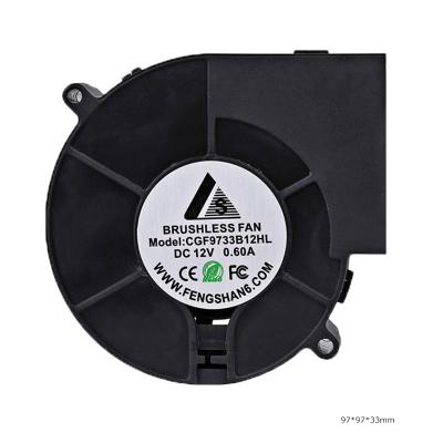 China Super Hot Sale 12V 24V 90mm 97x97x33mm DC Air Volume Blower Fan Fan 9733 Ultra High Speed ​​High for sale