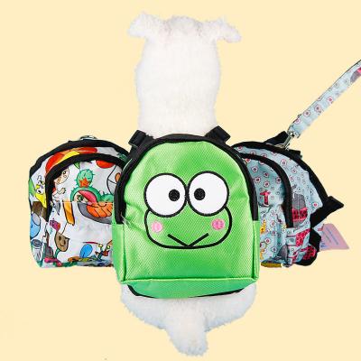 China Viable Dog Backpack Cartoon Multifunctional Pet Traction With Small Bag Pet Backpack Manufacturers Sale for sale