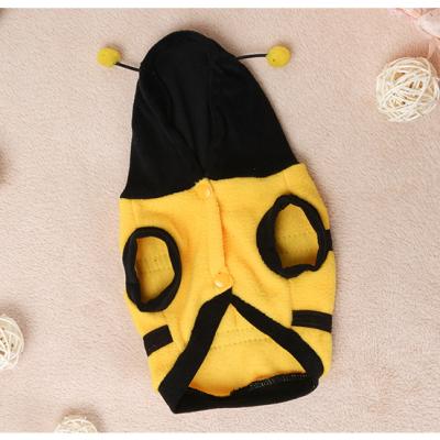 China 2018 Hot Selling Style Funny Bee Viable Costume Pet Viable Cosplay Clothes for sale