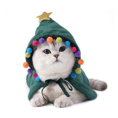 China 2021 Sustainable Christmas New Year Success Pet Clothes Cat Dog Cloak Christmas Pet Supplies Accessories for sale