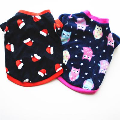 China Sustainable Christmas Dog Clothes Winter Keeping Warm Plush Fleece Puppy Clothes Luxury Pet Supplies for sale