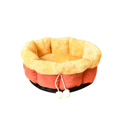 China Breathable Winter Warm Pet Room Multiple Sizes Dog Bed Sofa Soft Pet Nest Around Plush Puppy Beds Supplies for sale