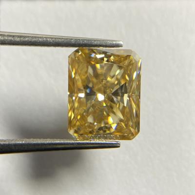 China 3 color set or fire carat 8*10mm gold yellow heating element cut moissanite stone for ring for sale