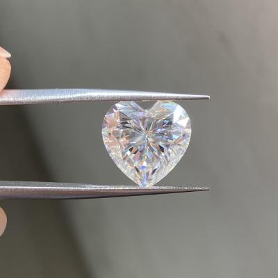 China Game or Color Fire HQ Gems D VVS1 Heart Cut 6.5x6.5mm 1 Pass Diamond Tester Loose Carat Positive Diamond for sale