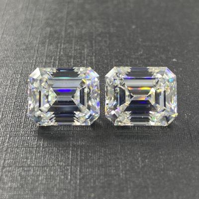 China Color Play or Fire Emerald Cut 6x8mm 2cts Lab Created Loose Diamond Customized Ring Wedding Pendant Jewelry Party Gift for sale