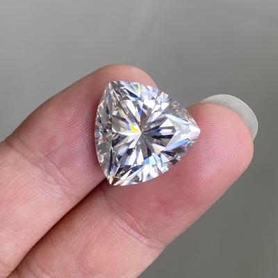 China 6.5x6.5mm 1 Carat VVS Excellent Trillion Cut Diamond Moissanite Synthetic Gemstone Game Or Fire HQ Gems for sale