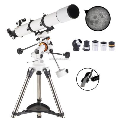 China F90080M Equatorial Telescope New Product 80900EQ Refractor Telescope Watch Star Optical Glass Paper Box for sale