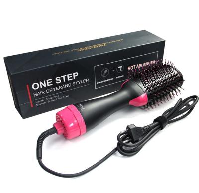 China Outdoor Flat Electric Fast Straightener Brush Hot Brush Private Label Hot Air Iron Selection Comb One Step Hair Dryer Hot Brush Airbrush for sale