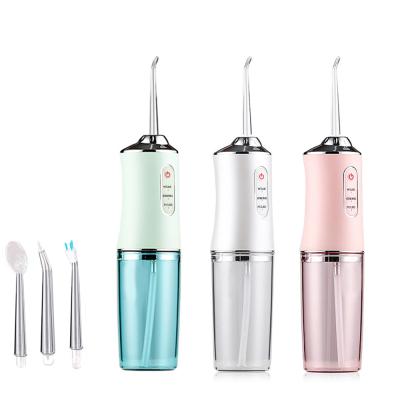 China 2022 Outdoor Portable Electric Water Flosser Irrigator Dental Cordless Oral Tooth Jet Water Flosser For Travel Teeth Whitening for sale