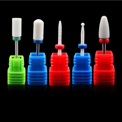 China Easy Apply Hot Sale High Quality XXC Ceramic Carbide Nail Drill Bits For Acrylics Nails Drill Polishing Machine for sale