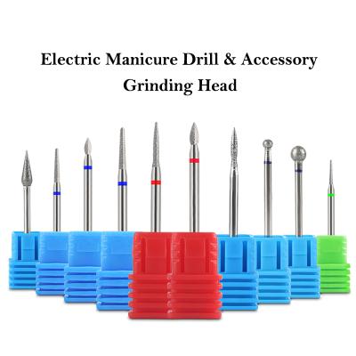 China Easy Apply Manicure Tools Nail Drill Bits Milling Cutters For Electric Nail Files Nail Accessories for sale