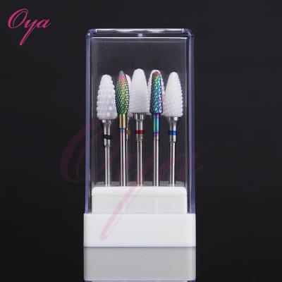 China Easy Apply Ceramic Nail Drill Bits Set 7pcs Carbide Metal Nail File Drill Bits Manicure Acrylic Pedicure for sale