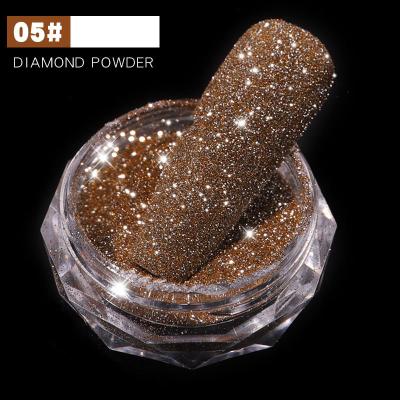 China Excellent Nail Art Effect Nail Powder Glitter 6colors Nail Art Glitter Decoration Shimmer Dye DIY Acrylic Manicure Tools for sale