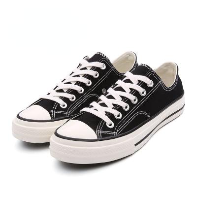 China Popular Wholesale Anti-slippery Customized Empty Black Canvas Shoes for sale