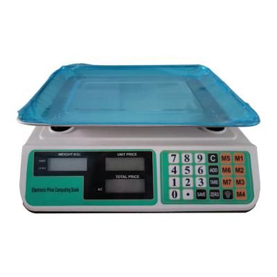 China Weight function 30kg 40 kg electronic price scale calculating digital table scale for sale