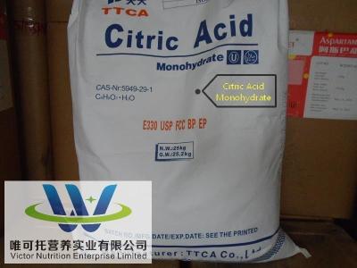 China Certification BRC Monohydrate/Anhydrous Citric Acid for Nutritional Food Additive for sale