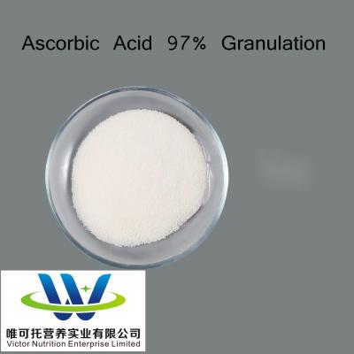 Chine Luwei Cspc Huazhong Vitamine C DC97 Acide ascorbique 97% Granulation revêtue 97% Formule C6H8O6 à vendre