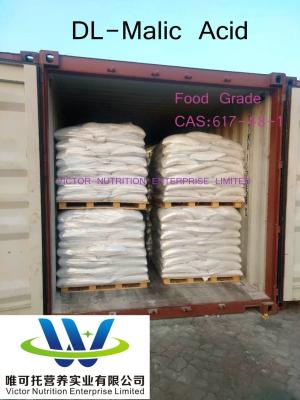 China Normal Storage Method 99% Purity Food Additive Food Grade Dl-Malic Acid CAS 617-48-1 for sale