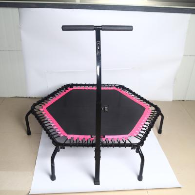 China Without Protective Net Factory Promotion Gymnasium Rose Manufacturers Commercial Trampoline Hexagon Without Protective Net for sale