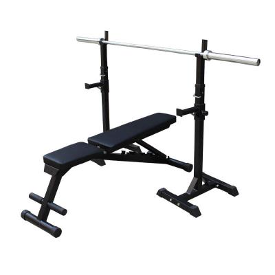 China Wholesale High Quality Indoor Black Squat Heavy Duty Power Rack Squat Stand Press Bench For Gym Training for sale