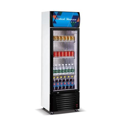 China Commercial Single-temperature Supermarket Refrigeration Freezer Double Door Glass Beverage Display Showcase for sale