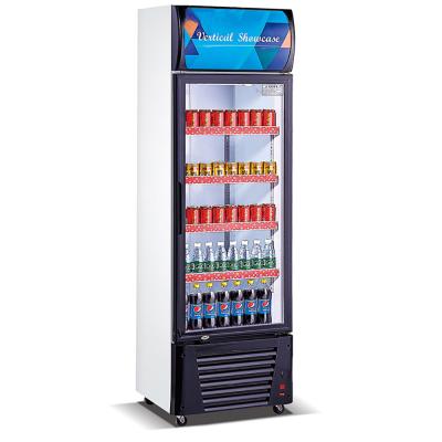 China Energy Saving and Emission Reduction Glass 2 Door Freezer Display Cabinets Commercial Refrigerator for Beverages Drinks Display Showcase for sale