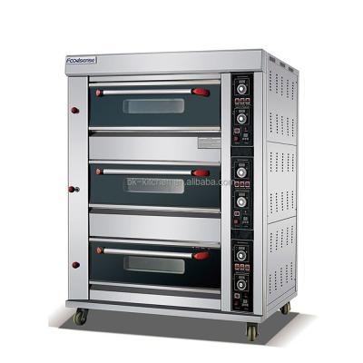 China Commercial Platform Oven Bakery Small Oven Gas, Bakery Oven Prices Equipment 3 Platform 6 Economic Arrival Tray New for sale