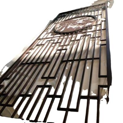 China Custom Stainless Steel Study Area Decorated Stainless Steel Screen Chinese Style Living Room Decoration for sale