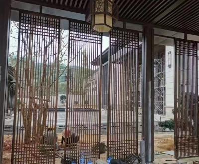 China Customized 304 Stainless Steel Stainless Steel Screen Magnificent Partition Used From Metal Furniture for sale