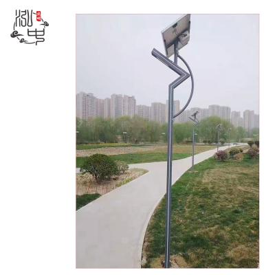 China 12v Solar Garden Park Square Lighting 3.5 Meters Aluminum Colorful Garden Light Street Light for sale