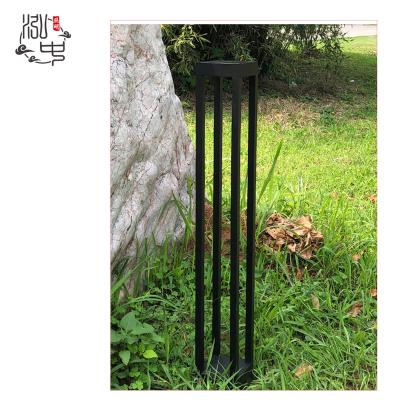 China New Design 600mm Outdoor Aluminum Black Warm Light Lawn Lamp Decorative LED Garden Post Light for sale