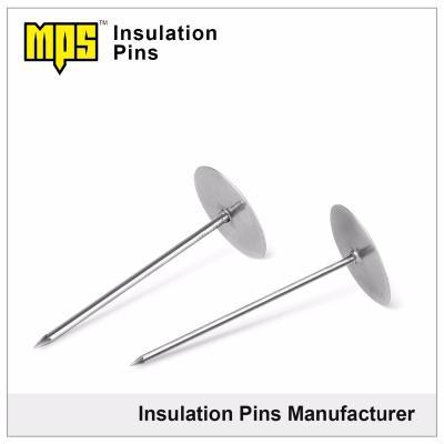 China Traditional Glass Wool Insulation Brace Applied Duct Liner Work Cup Head Pins for sale